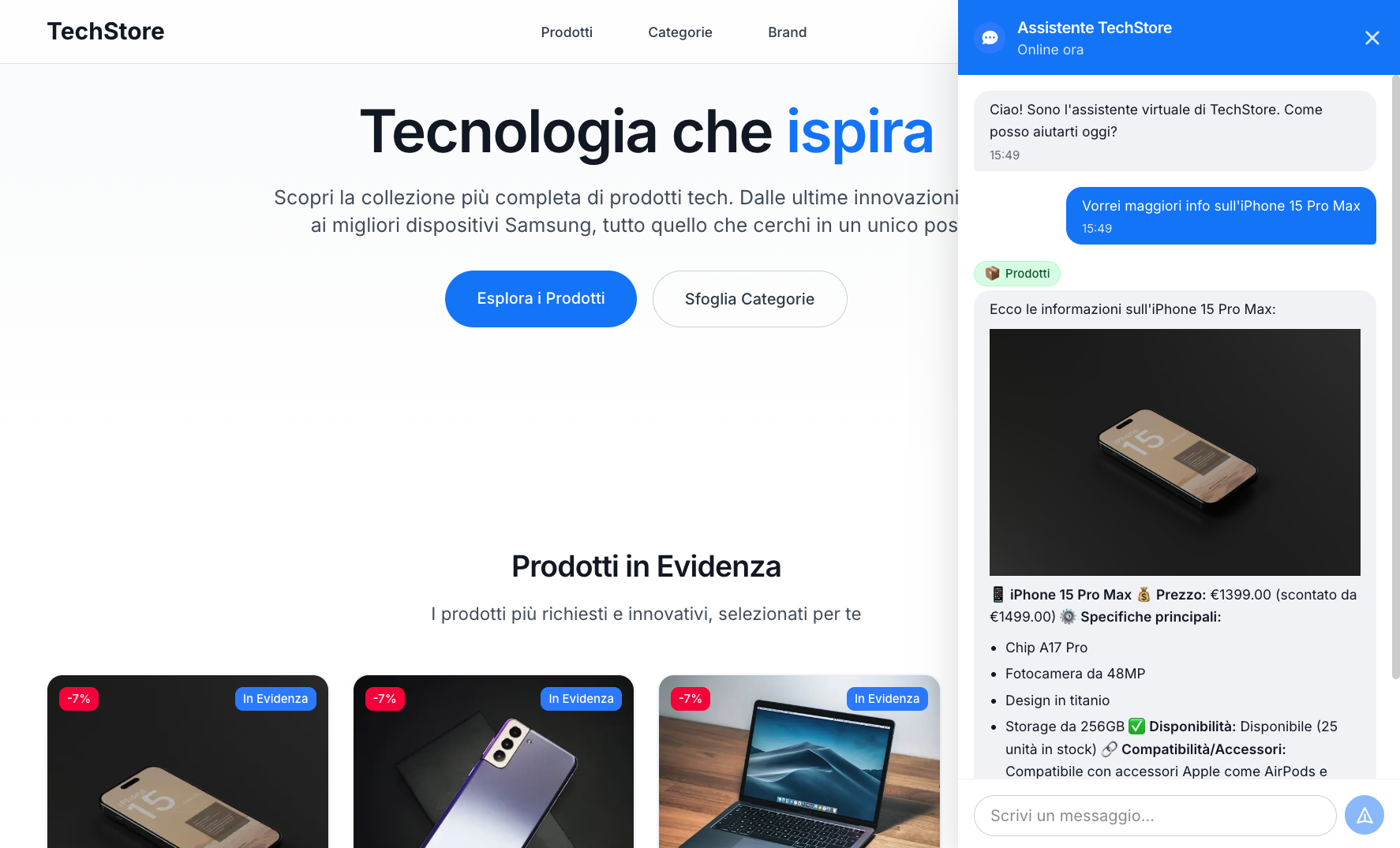 TechStore Assistant - 1